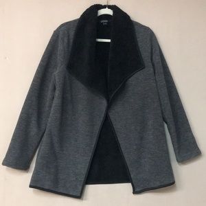 Original Nicole Miller Women’s Black and Gray Open Front Cardigan. Sz M